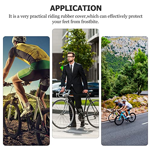 Cubiertas para zapatillas de ciclismo Abaodam, 1 par, cubremitad transpirables para uso exterior, diseño antideslizante, compatibles con zapatillas de carretera y montaña, con detalles reflectantes miniatura 5