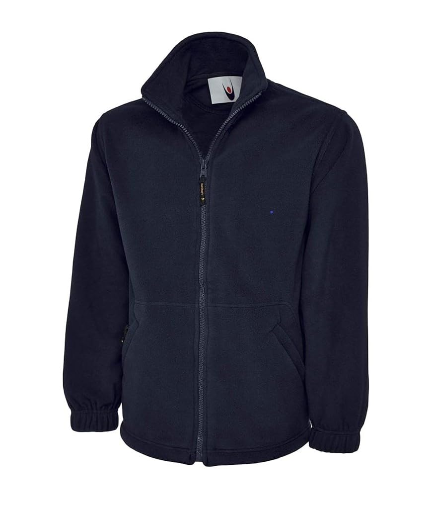 L S U Chaqueta escolar de forro polar con cremallera para niños y niñas, colección de invierno, cálida, 300 g/m²