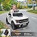 Segmart 12V Ride on Car Licensed Ford F-150 Raptor, Kids Electric Car with Remote Control, LED Light/Music/MP3, Truck Bed Storage, 3-Point Seat Belt (White)