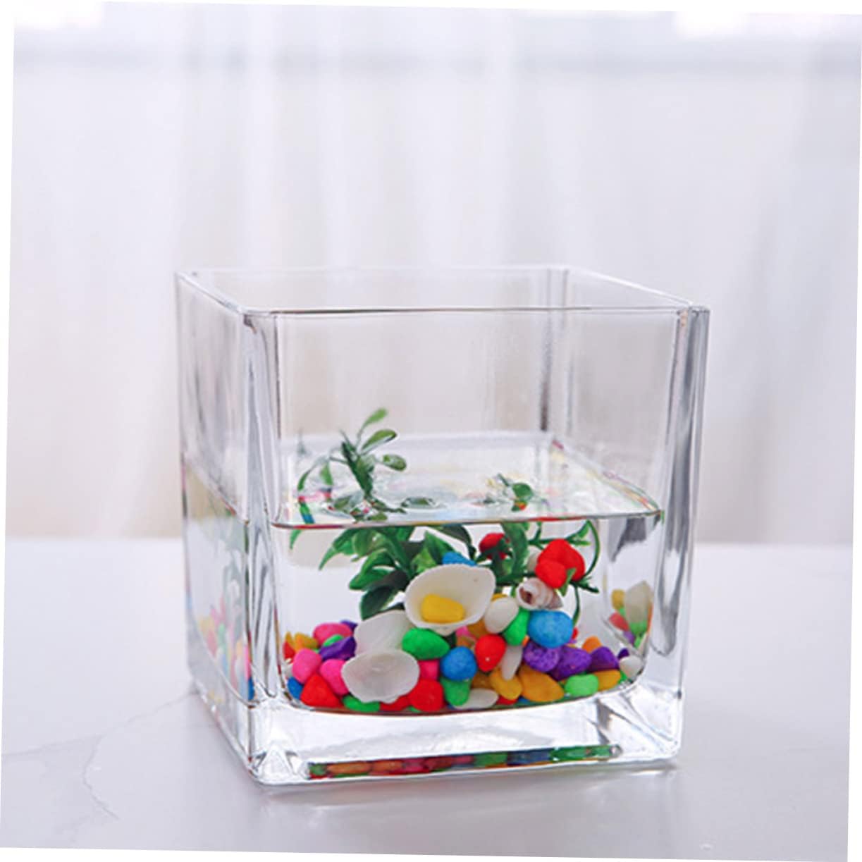 2pcs Modern Decor Hydroponic Vessels Glass Plant Containers for Dining Table Centerpiece