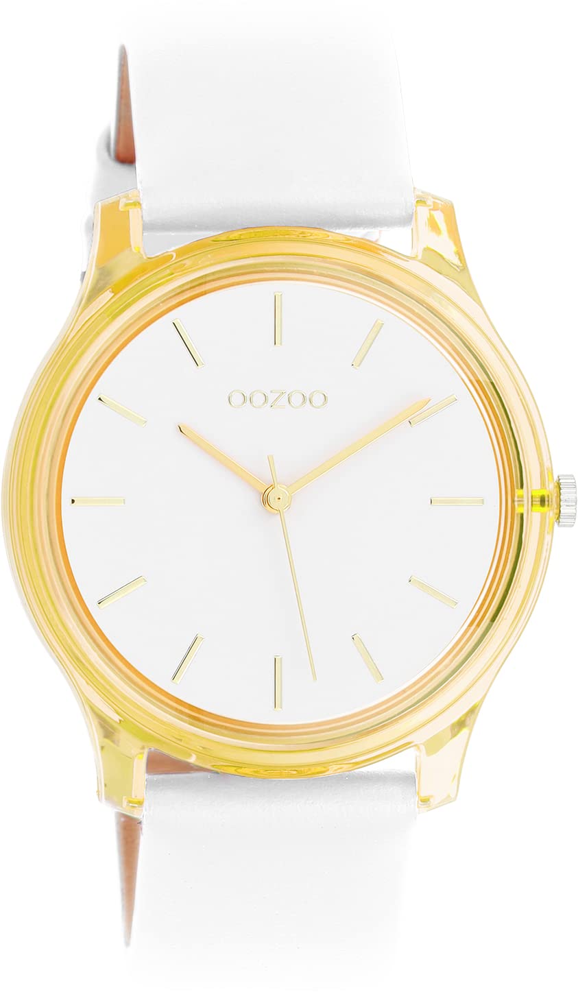 Oozoo Timepieces - Orologio da polso da donna con cinturino in pelle, orologio di alta qualità per donne, elegante orologio analogico da donna, rotondo