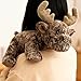 Ditucu Reindeer Stuffed Animal 8 inch Cute Realistic Deer Plush Toys Ultra Soft Elk Plushies Gifts for Kids Brown