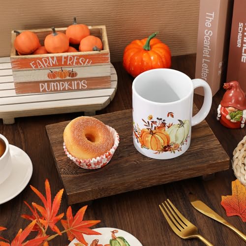 Taza de cerámica otoñal Whaline 12 oz miniatura 5