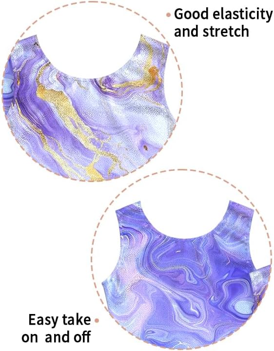 MOLLDAN Gymnastics Leotard for Girls Dance Biketard Unitards 2 Pack Tumbling Outfits for Kids - Image 3