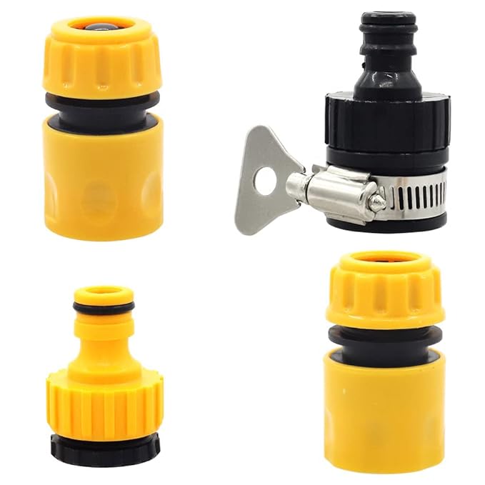 ELEPHANTBOAT® 4Pcs Hose Quick Connectors and 1Pcs Waterstop Connector