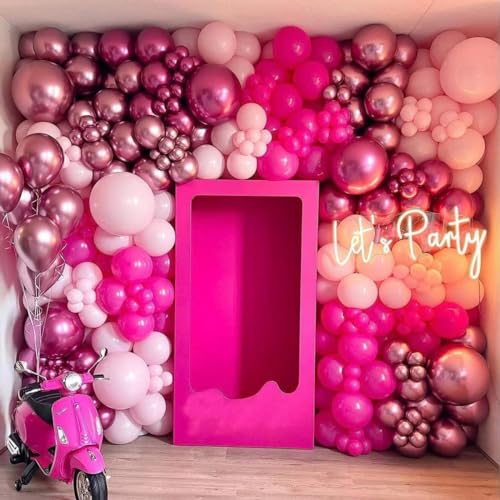 Rose Gold Balloons 100pcs 12inch Chrome Metallic Rose Gold Helium Balloons for Birthday Party Decoration and Arch Decoration Wedding Birthday Baby Shower Christmas Party - Image 3