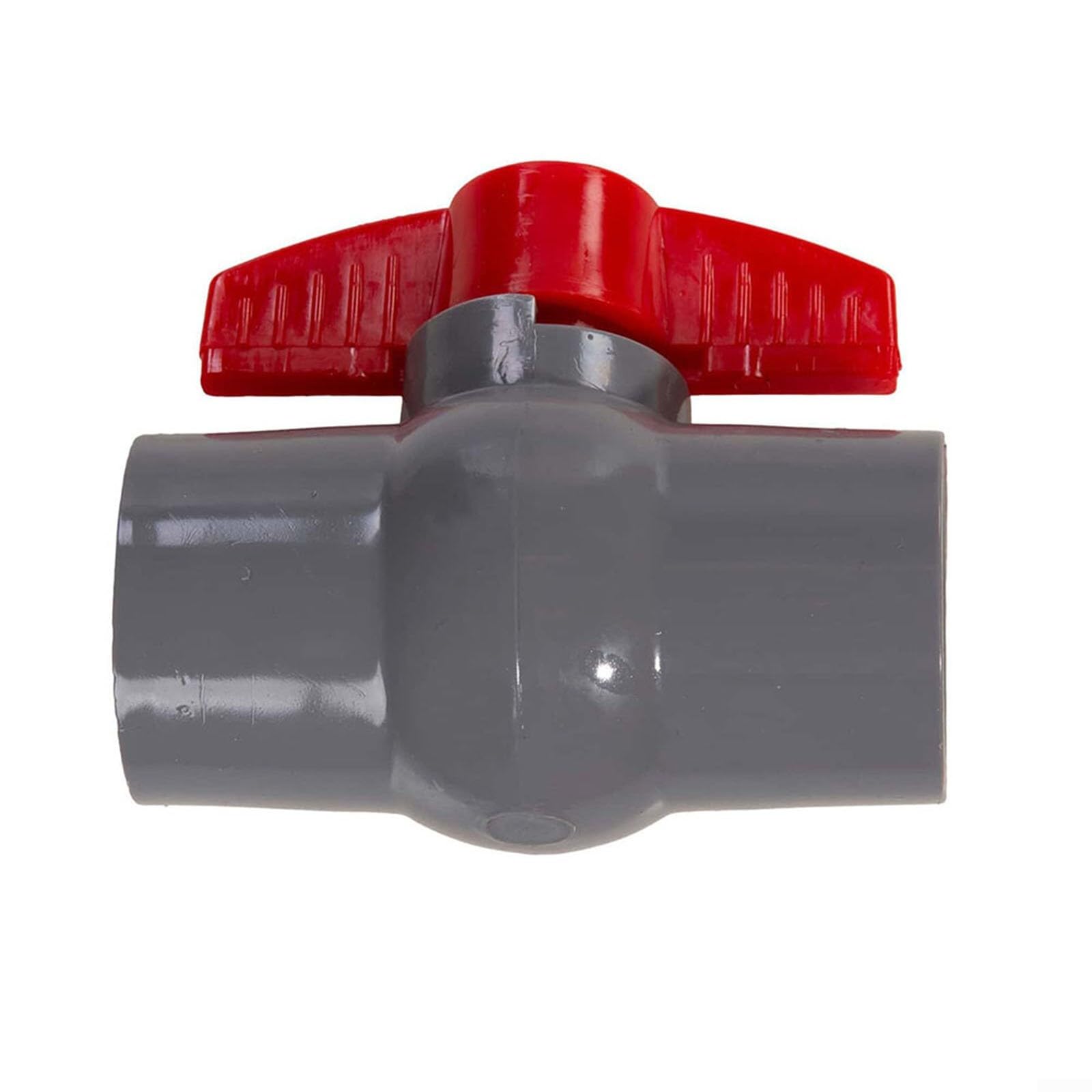 Valvola A Sfera In PVC Per Acqua - Presa Adesiva, 40 Mm, Rossa, Per Tubazioni E Impianti Idrici - 3