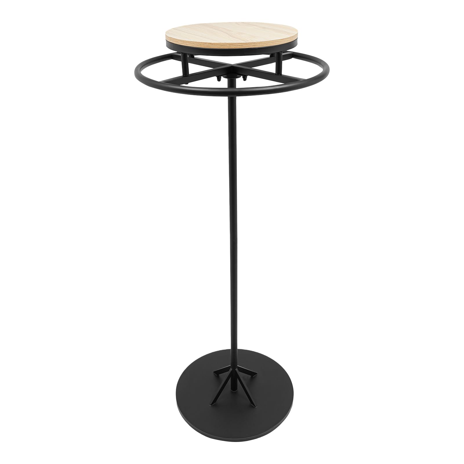 Appendiabiti rotondo girevole a 360°, 60 x 140 cm, in metallo girevole per boutique, negozi di abbigliamento, supporto rotondo con rotazione per la decorazione del negozio