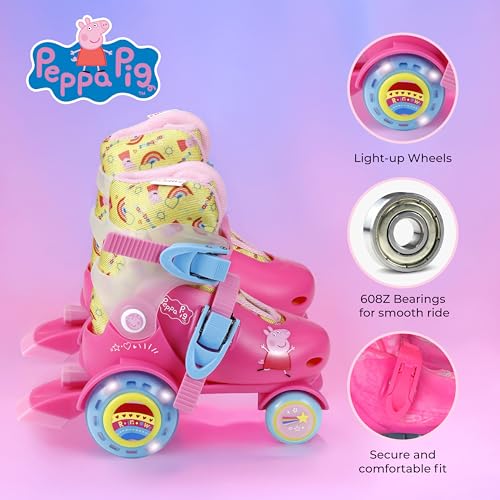Image of Trainer Skates for Kids, Light Up LED Wheels, Adjustable