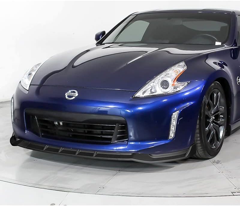 3PCS Front Bumper Lip Kit fit for Compatible with 2013-2020 Nissan 370Z, GT-Style Splitter Trim Protection Spoiler, Air-Dam-Chin-Diffuser (Unpainted Matt Black)