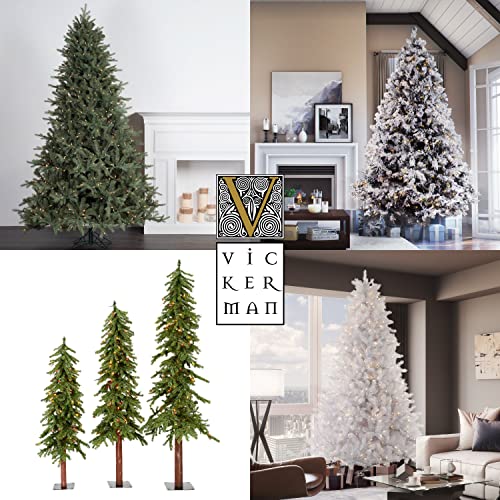 Vickerman 7.5' Mixed Country Pine Artificial Christmas Tree, Warm White Dura-Lit® Led Lights - Faux Christmas Tree - Seasonal Indoor Home Decor #TOP6