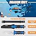 DRAGON RIOT Scuba Diving Knife with Leg Straps & Sheath - Stainless Steel Blade Dive Knife Lightweight, Sharp Divers Knife for Diving