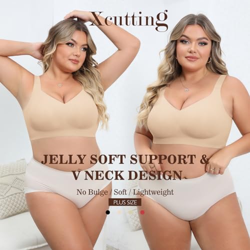 Xcutting Soft Sleep Wirefree Bras For Women Full Coverage No Underwire Wireless Bras Comfortable Sports Bras For Sagging Breasts Padded thumb #7