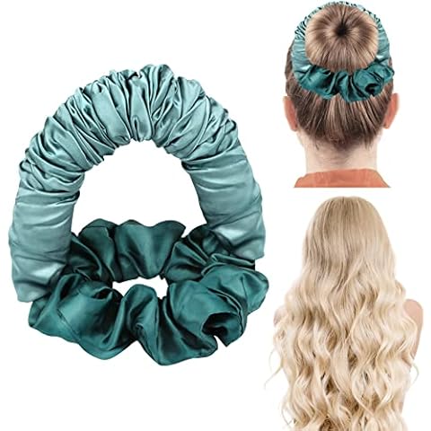 Heatless Curlers Headband Sleepy Ties Curling Hair Scrunchies Heatless Hair Rollers for DIY Hair Styling Soft Lazy Ponytail Headband Curlers for Long Hair Overnight Cover