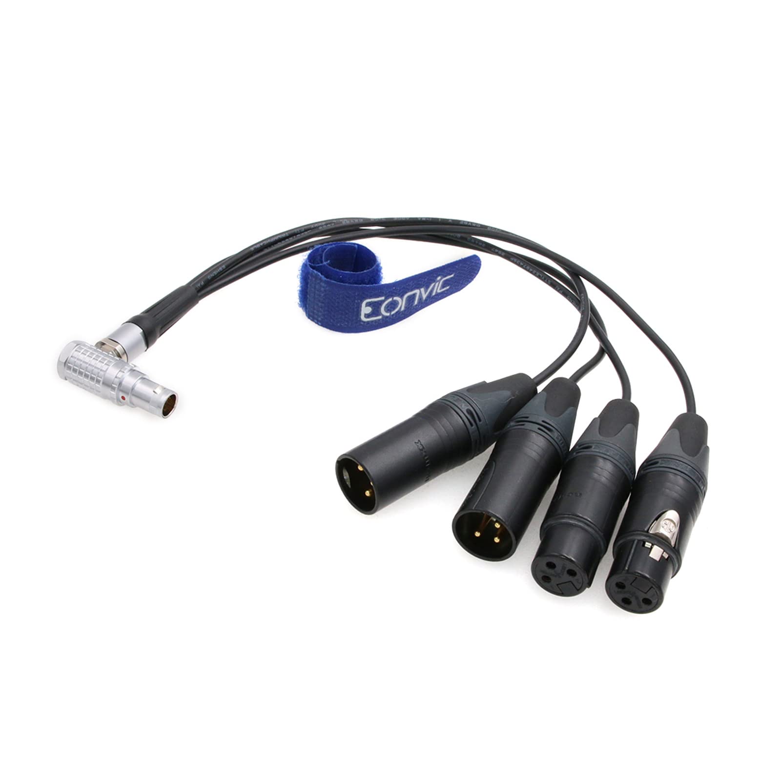 Cavo di ingresso audio e uscita audio da 10 pin a 2x3 pin XLR Atomos Breakout per registratore monitor Shogun (angolo retto 10pin)
