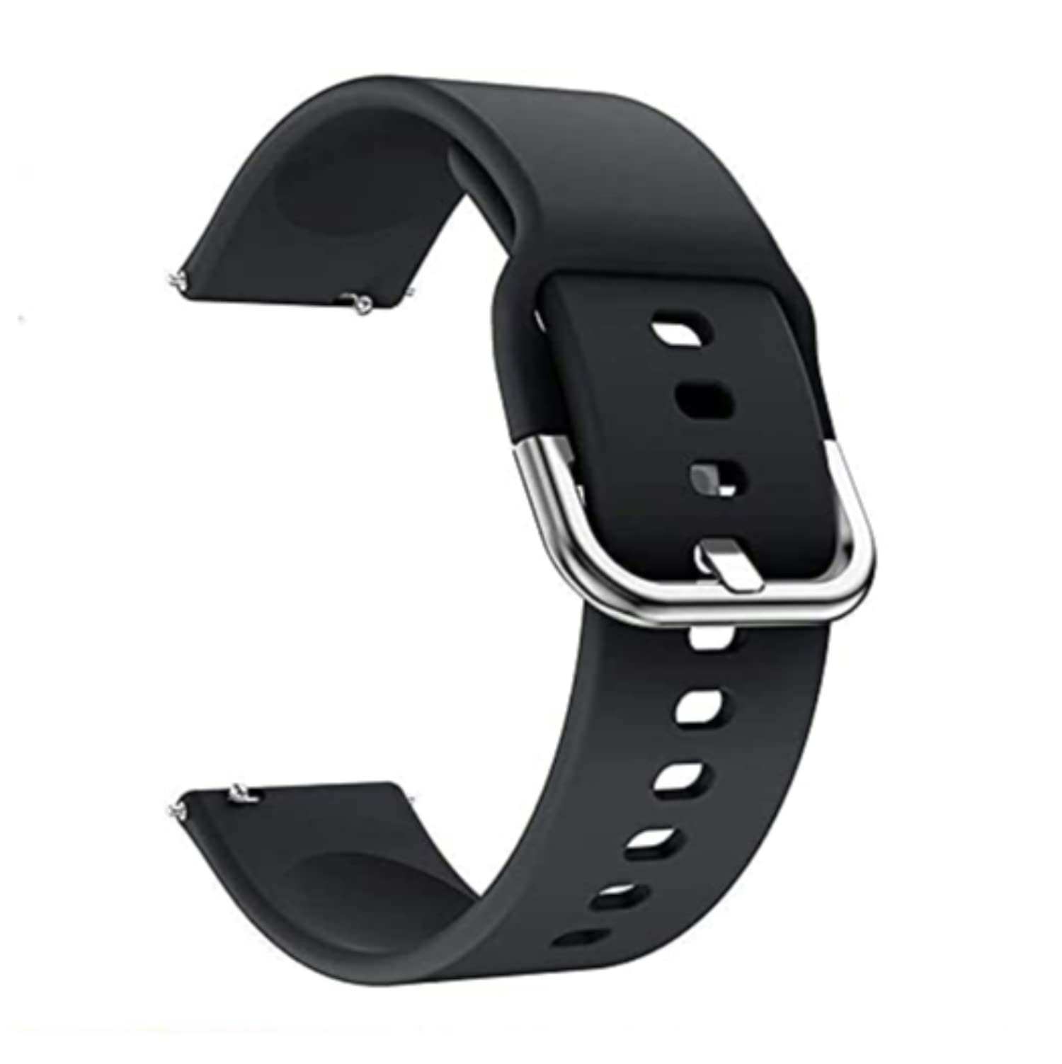 (Refurbished) Humble Silicone 19mm Replacement Band Strap with Metal Buckle Compatible with Noise Colorfit Pro 2 , Storm Smart Watch & Watches with 19mm Lugs (Black) (B0BGPPJB6Q) Amazon Price History, Amazon Price Tracker
