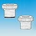 ACE GLASS 5844-39 Series Adapter, 50 Thred to 3/8in FNPT, Nylon