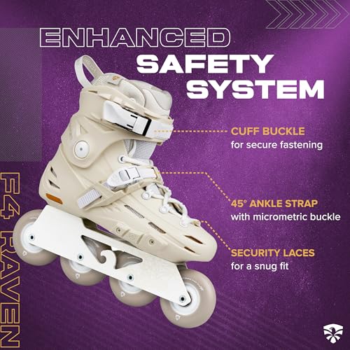 Image of Flying Eagle F4 Raven Freeskate - Adult Inline Skates Men & Women,Street Inline Roller Skating Men