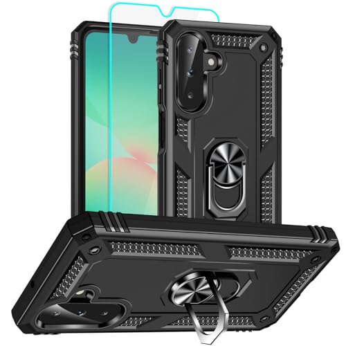 Coque Samsung Galaxy A17 5G antichoc noire avec protège-écran et béquille