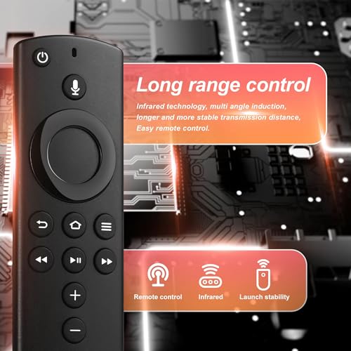 Image of Replacement Remote for Fire Smart TV, Compatible with Stick (4K Max, 4K, HD), Stick 2nd Gen /3rd Gen, TV Cube (1st /2nd Gen /3rd Gen) Not for Insignia,TCL Smart TVs