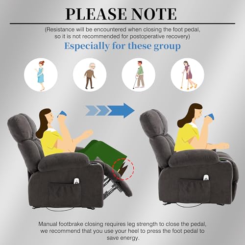 Sillón reclinable ergonómico color negro miniatura 7