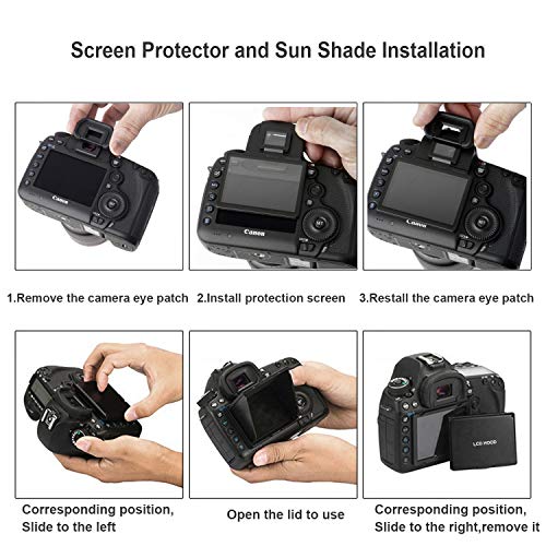 Stseetop Camera Lcd Sun Shade Sun Hood Camera Lcd Viewfinder Professional Optical Sunshade With Screen Protector For Nikon D5 #TOP2
