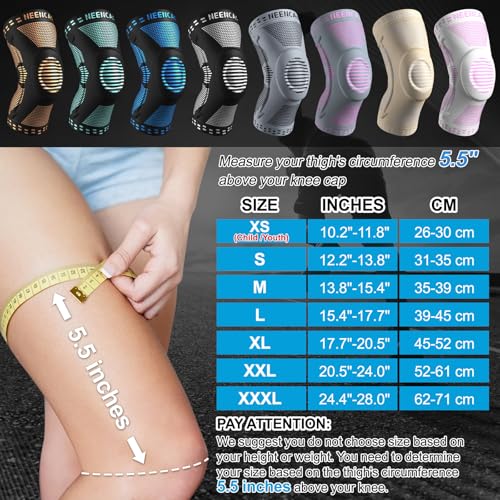NEENCA Professional Knee Brace, Compression Knee Support with Patella Gel Pad & Side Stabilizers, Medical Knee Sleeve for Pain Relief, ACL,PCL, Meniscus, Injury Recovery, Arthritis, Sports, Workout...