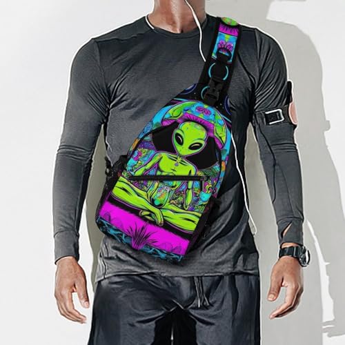 Bolso cruzado deportivo para hombre con gran capacidad miniatura 7
