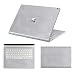 Produktbild Masino Full Body Displayschutzfolie Aufkleber Skin Notebook Cover Aufkleber für 33 cm 34,3 cm Microsoft Surface Buch 2 Core i7 (2017) Decal- Carbonfibre Silver for 13.5" Surface Book 2 (Intel Core i5)
