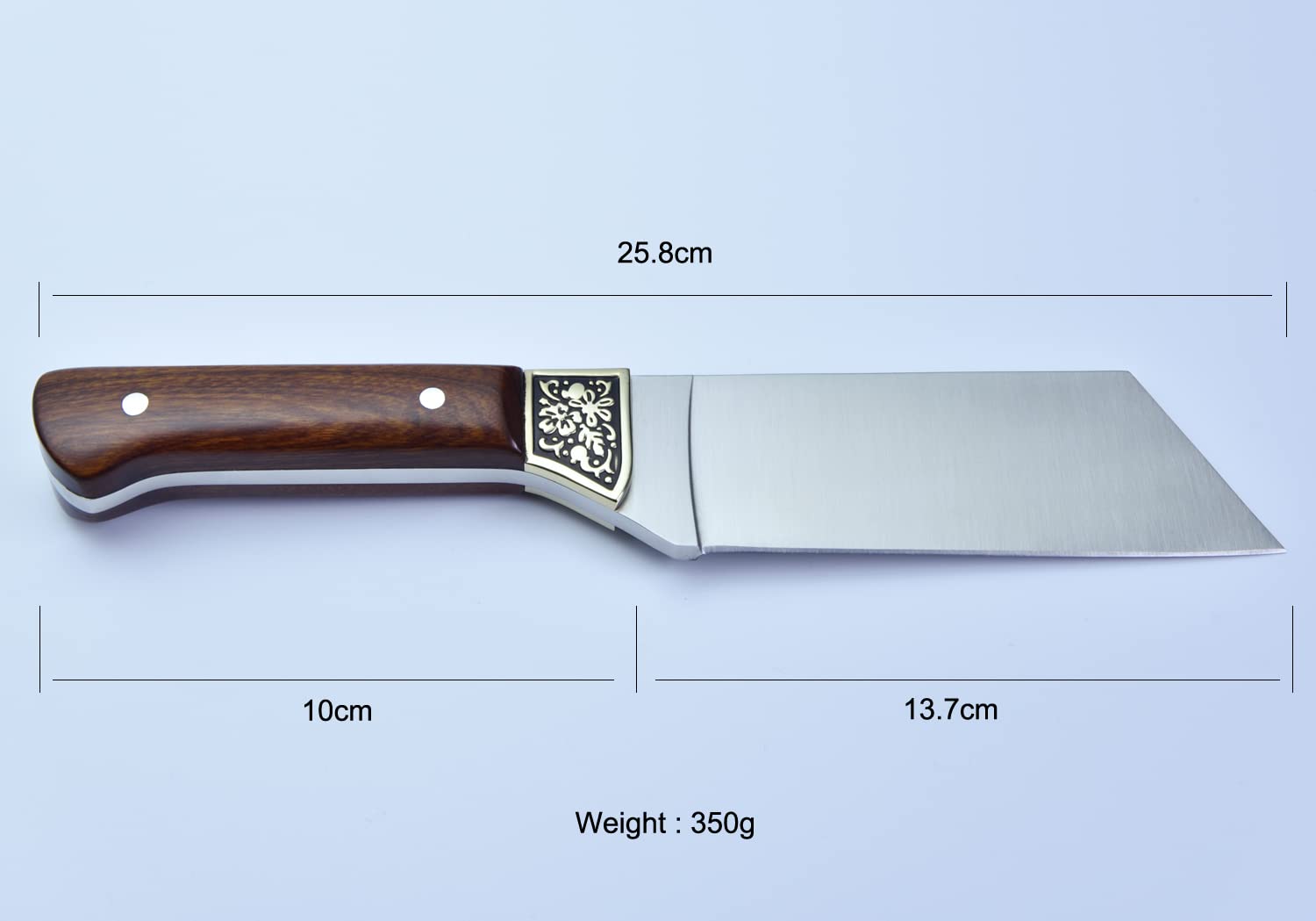Coltello da Caccia Extra Spesso Coltelli Bushcraft, Coltello Sopravvivenza Lama Fissa 440C (MOGANO)