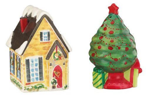 Salière poivrière Lenox maison arbre pour accessoire table cuisine et décoration repas