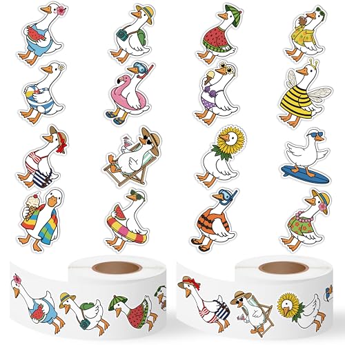 Save on 1000Pcs Summer Silly Goose Stickers - Waterproof Decals