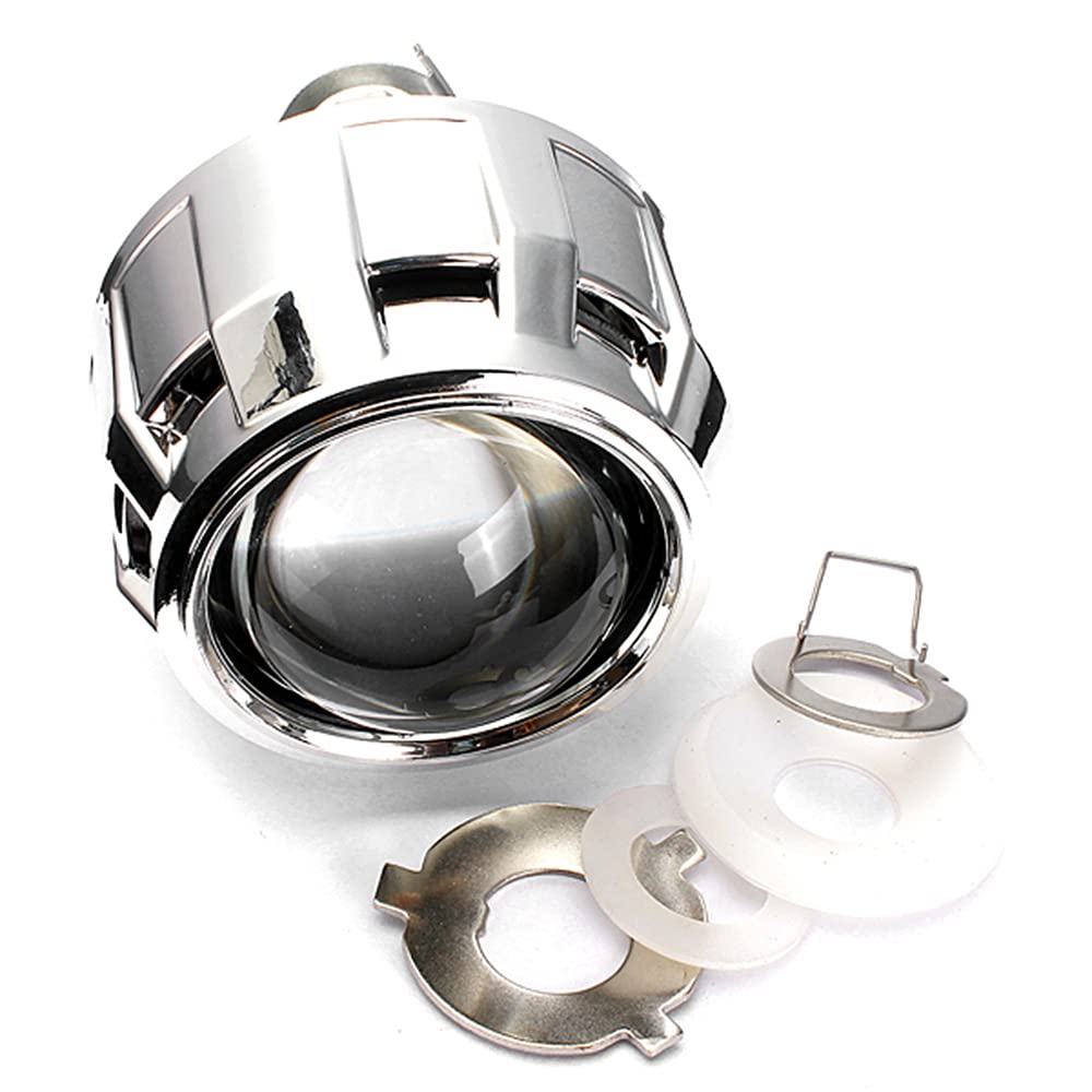 Homgee Mini 2.5 Inches Bi-Xenon Projector Lens Right Hand Drive for H1, H4 and H7 Bulb