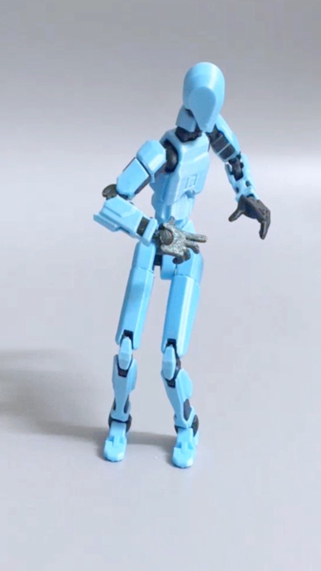 T13 Action Figure, Pre-Assembled, 2 Pieces Robot Action Figure, T13 Action Figures, 3D Movable Figures with Multiple Joints (with 4 Weapons 6 Hand Types