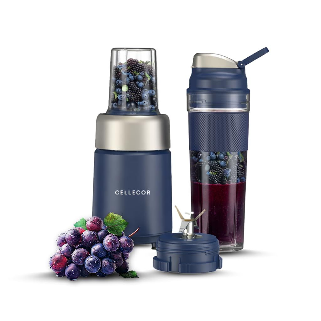 Cellecor BlendPro 500W Nutri-Blender | 500W Personal Smoothie Blender with 24,500 RPM | 2 Durable Jars | 6-Leaf Blade | Compact Juicer Mixer Grinder | Anti-Rust Titanium Alloy Blade | 2 Yrs Warranty-image-33
