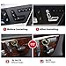 WODOFO GDR 1 Set Chrome Interior Door Seat Adjust Button Switch Cover Trim Replacement for Mercedes Benz W204 W205 W212 W218 X204 X166 C E GLK GL ML Class GL450 (6pcs)