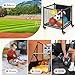 AECOJOY Ball Cart Storage, Medium Rolling Basketball Bin with Wheels for Garage, School, Gym, Sports Equipment and Toy Organizer, Indoor & Outdoor