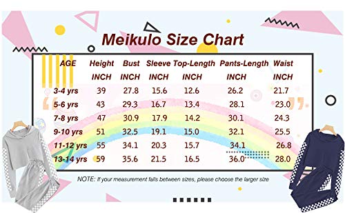 Meikulo Crop Tops Hoodies For Teen Girls Clothes Kids Cute Long Sleeve Athletic Shirts Checkered Sweatshirts And Sweatpants 2 Piece Outfits Sweatsuit Clothing Sets Activewear Black, 13-14 Years #TOP5