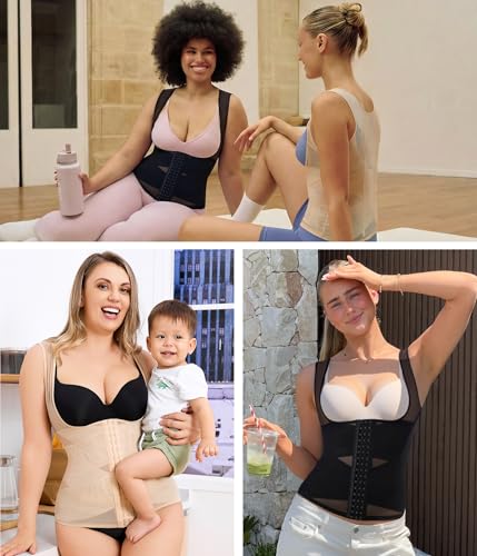 Image of Nebility Waist Trainer for Women Corset Shapewear Tummy Control | Body Shaper Vest Waist Cincher Shapewear