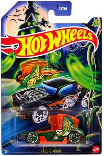 Set Hot Wheels Halloween Spooky Series 5 Autos Die-Cast miniatura 3