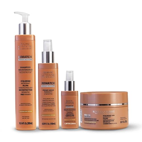 Korth Guyenne Rematch Home Care Shampoo Heat Protector Mask and Oil 4 Products (kit Home Care)