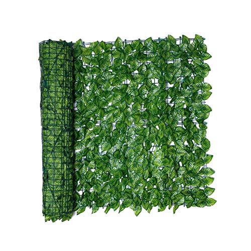 Rrunzfon Paneles de la Cerca de la Hoja Hoja Artificial Cerca de la Pantalla de Cobertura de privacidad Rollo Pared sanda Hoja Paisaje jardn al Aire Libre del Patio Trasero Balcn (0.5x3M)
