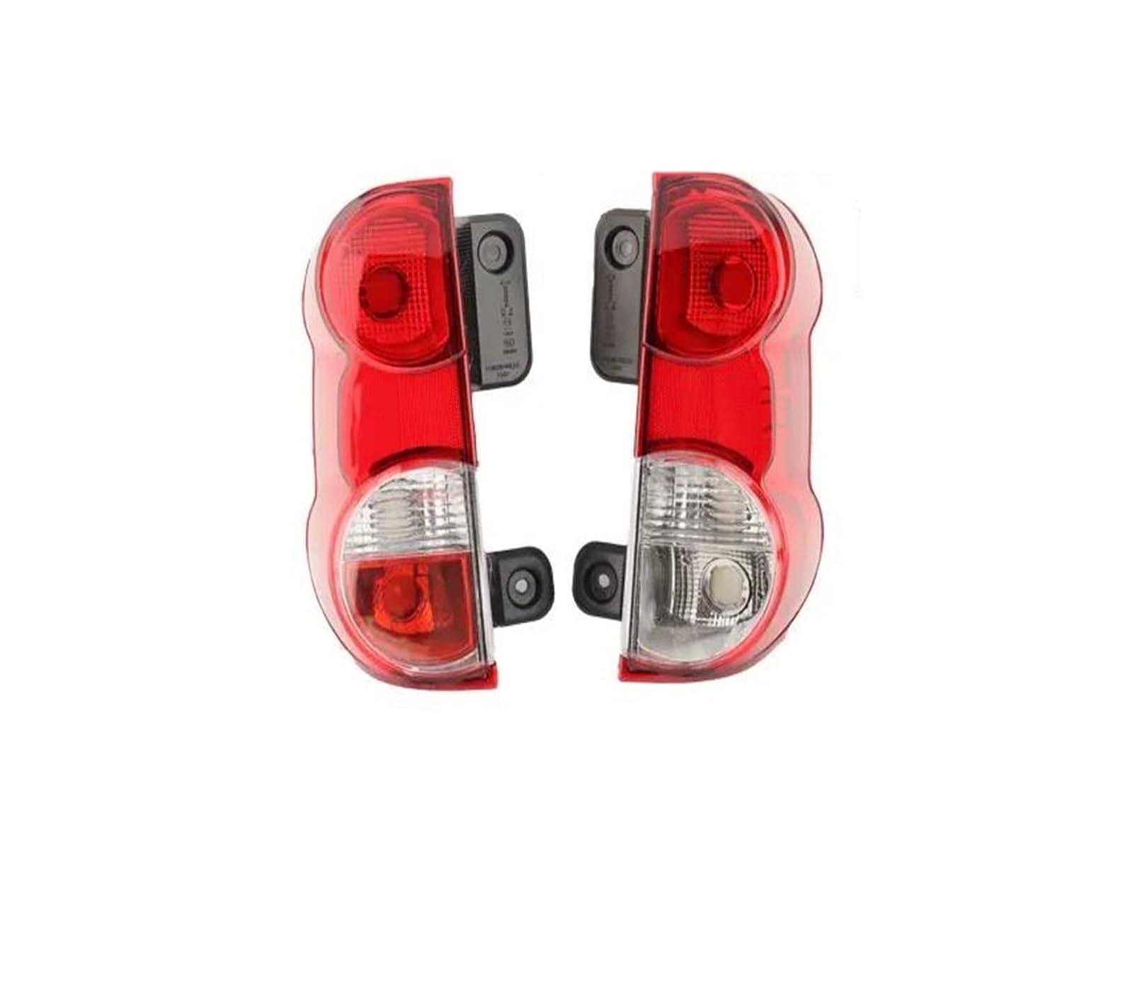 Luz Trasera para Nissan Nv200 Luz Trasera Freno Advertencia Conductor Antiniebla Sin Bombillas Reflector Parachoques Trasero(Pair)