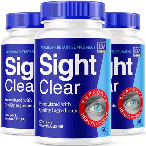 LIVORKA Sight Clear 20/20 Vision Support Supplement For Eyes - 3 Month Supply - Pack Of 3