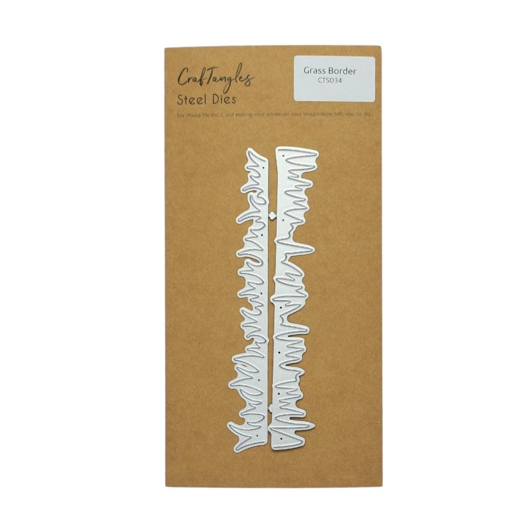CrafTangles Steel Dies - Grass Border (Set of 2 Dies)