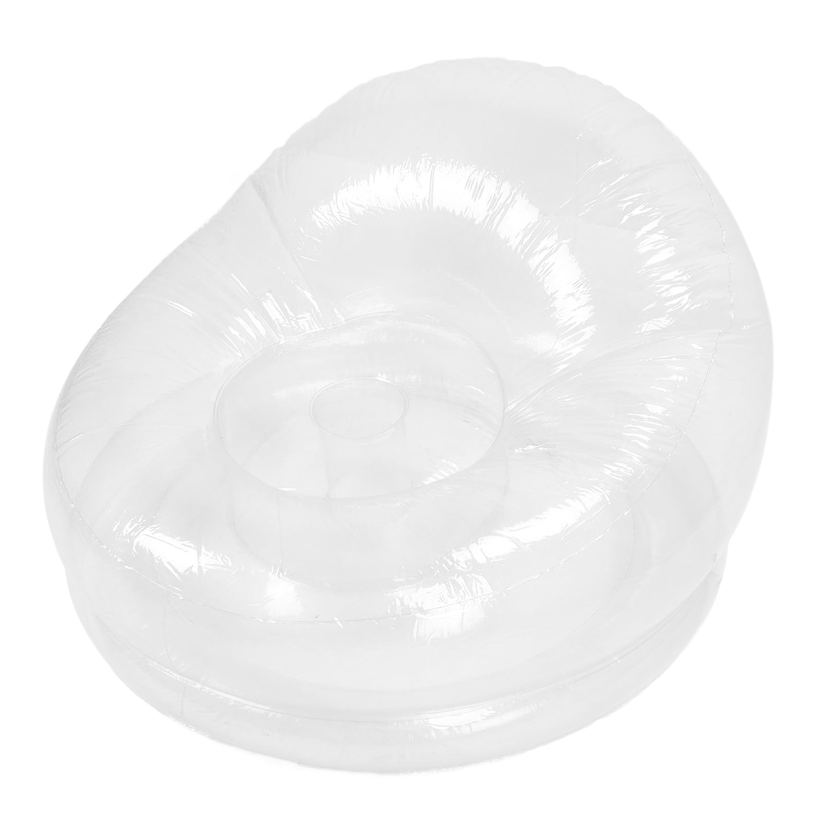 Sxhlseller Transparenter Aufblasbarer Sessel, Klarer Luftsofa Sitzsack für Innen & Außen, Ergonomisch, Leicht Tragbar, für Garten, Party, Strand, Pool, Camping, Schlafzimmer