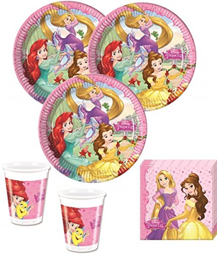 KPW 52 Piezas Disney 's Princess Dreaming Party Set para 16 niños