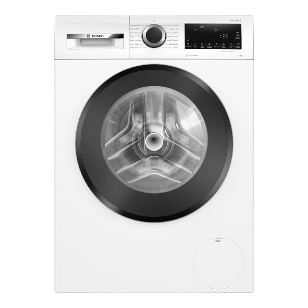 Bosch Bosch WGG24400GB Series 6, Free-Standing Washing Machine, Front Loader, A Rated, 1400 rpm, Iron Assist, Speed Programme, 9 kg, White