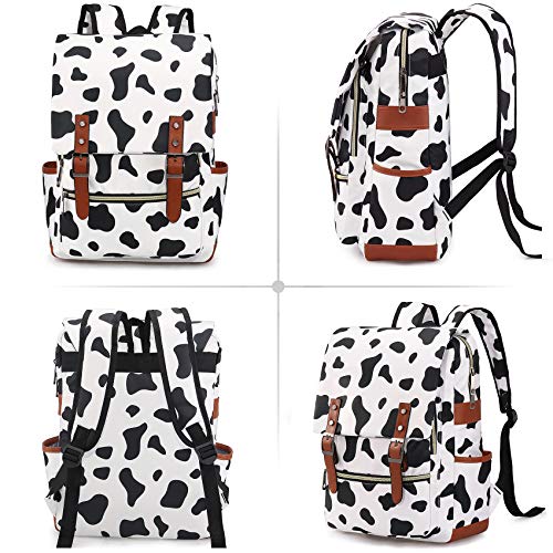 Cow Slim Backpack Gift for Girls School Bag College Daypack Travel Rucksack4