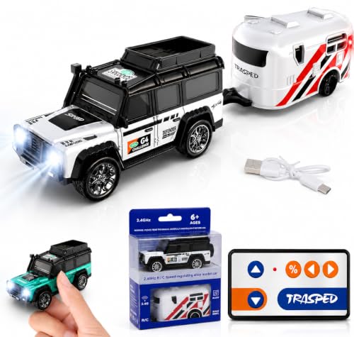 Image of Magicwand【Pack of 1 R /c Rechargeable【Type-C Charging】 2-in-1 Miniature Defender with Trailer & Led Lights【1 Random Color Will be Shipped】
